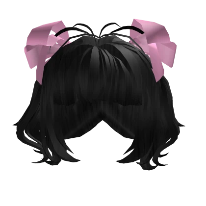 Black Hair With Bows