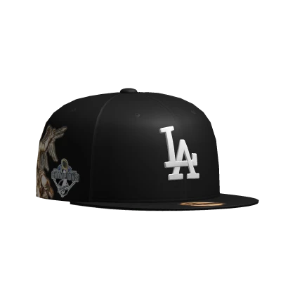 Angel Black LA Fitted Cap
