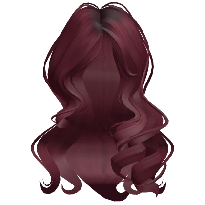 ♡ soft delicate curls in cherry red