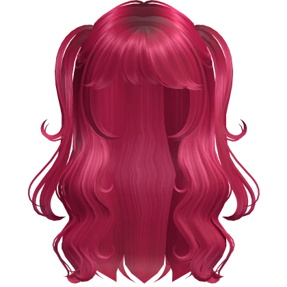 Half-up Ponies Hairstyle Magenta