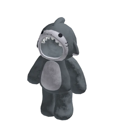 🍀Cute Shark Plushie Onesie (Grey)