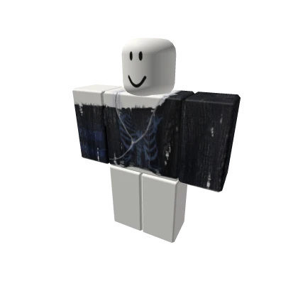 blue and black emo sweater