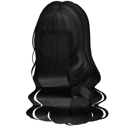 ♡ Black Long Princess Wavy Hair