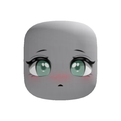 Cute Shy Chibi Blush Makeup Face (Customizable)