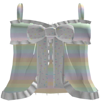 ୨ৎ: pastel sprinkles moe kawaii dress bow rainbow