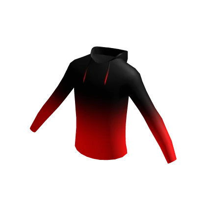Sweatshirt Fade Black Red Hoodie Halloween
