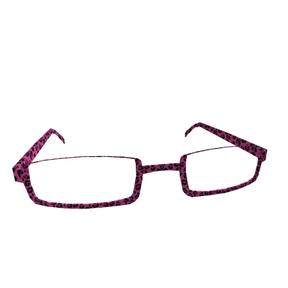 hot pink Leopard Y2k office siren harajuku glasses