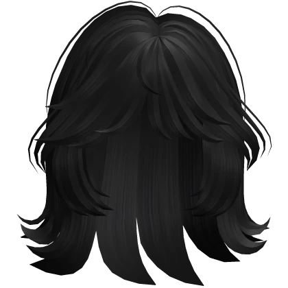 Short Hair Wolf Cut Style In (Black)