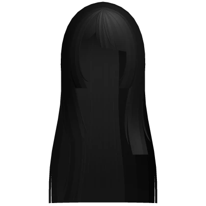 long cut up hime doll hair in black