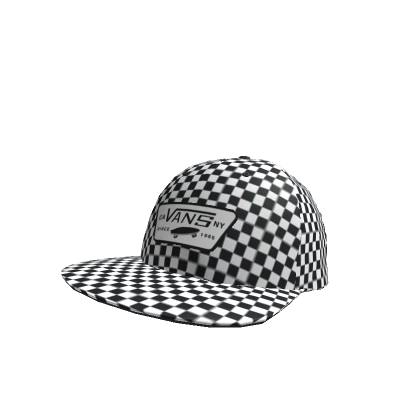 Vans Black-White Checkerboard Drop V Snapback