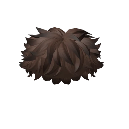 💯 Curly Boy Emo Hair (Brown)