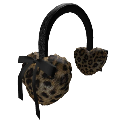 SG| Light Cheetah Heart Muffs