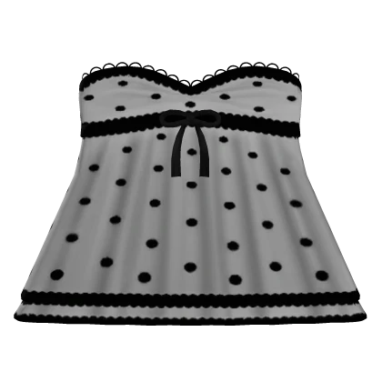 cute lace babydoll polka dot dress 3.0