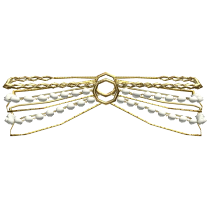 Gold / White Pearl Waist Chain Gold 1.0