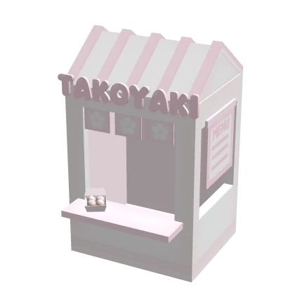 kawaii pink takoyaki shop