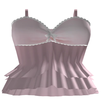 (Pink) 1.0 Cute Ruffled Dress