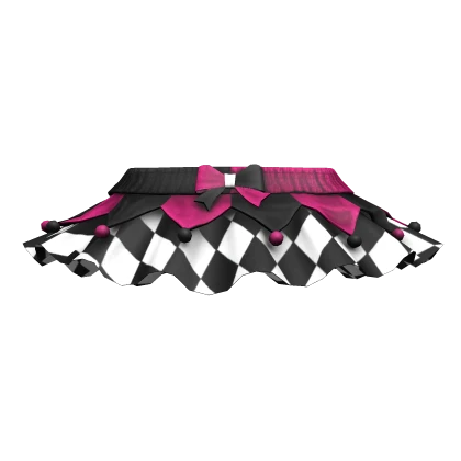Harlequin Jester Clown Pink Skirt 3.0