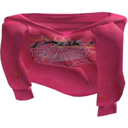 [1.0] Pink Sp5der Shoulder Hoodie
