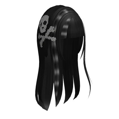 Y2k Punk Skull Studded Raccoon Black Hair