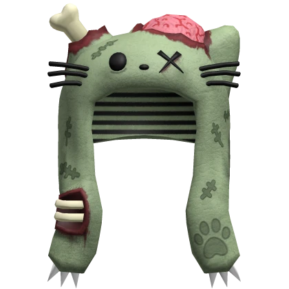 ♡ zombie kitty plushie beanie