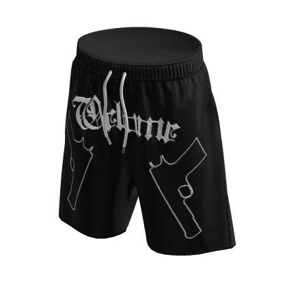 y2k Guns Streetwear Shorts