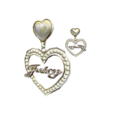 Elegant 2000s Pearl Earrings in Gold