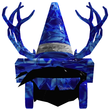 ✅ [PBR] Black Hair + Cone + Antlers + Headphones