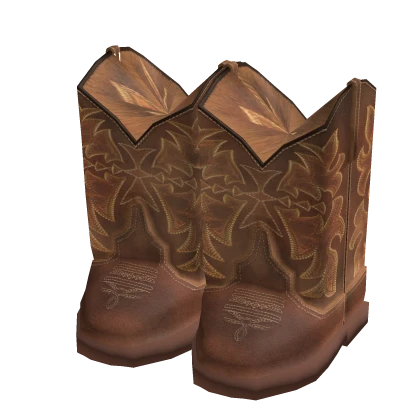 Brown Cowboy Girl Boots (3.0)