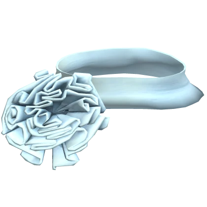 Rose Necklace Choker (Blue)