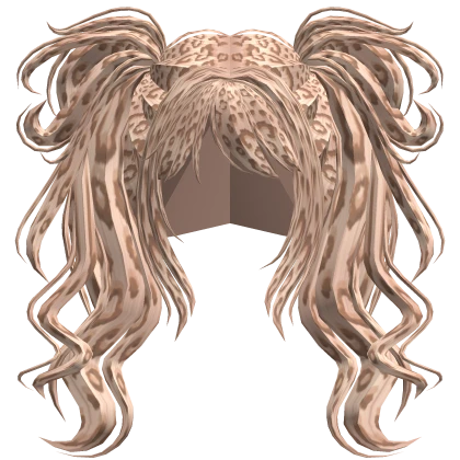 Beachy Gyaru Pigtails (Blonde Cheetah)
