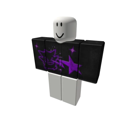 purple gengar star sweater