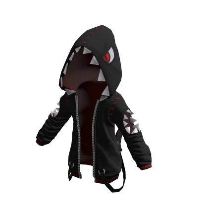 Shark Bite Hoodie Red