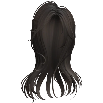 ☆ soft windy adorable wavy haircut dark brown