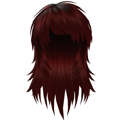 Layered Scene Queen Emo Hair (Red)