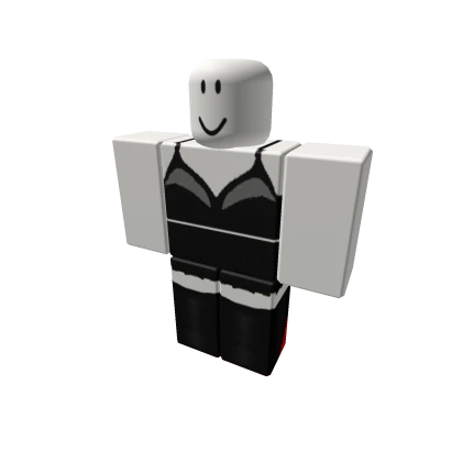 sheer crop top w/ skirt and thigh highs