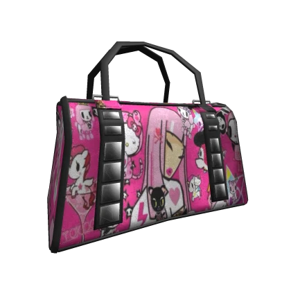 Gyaru Tokidoki pink emo hand bag 
