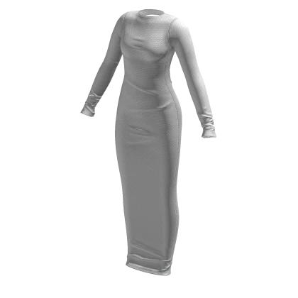 ☆ white backless slip dress