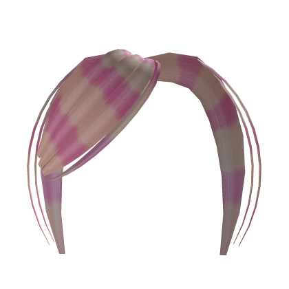 Pink & Blonde Raccoon printed bangs