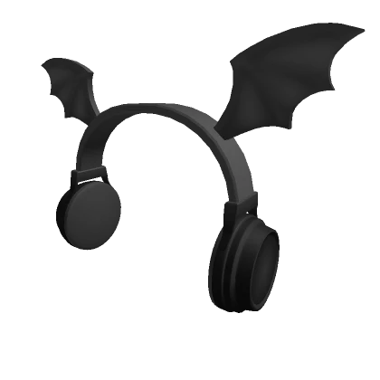 Bat Wing Headphones Black