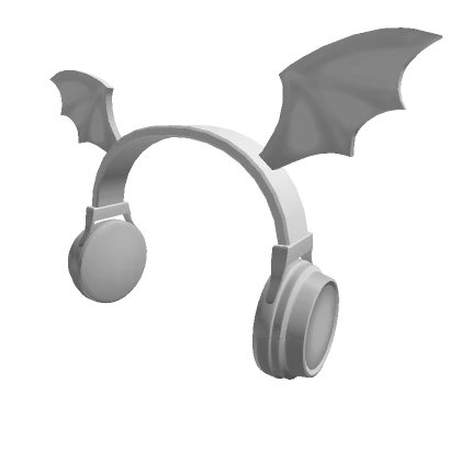 Bat Wing Headphones White