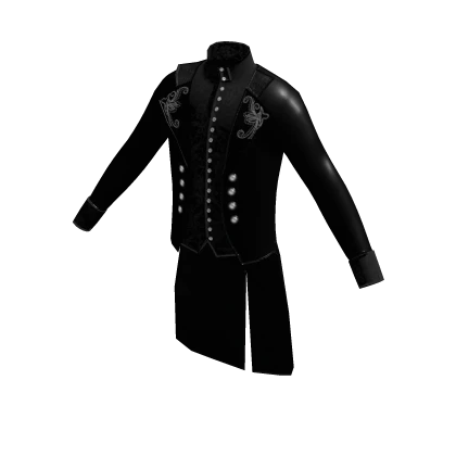 Victorian tailcoat [Black & Silver]