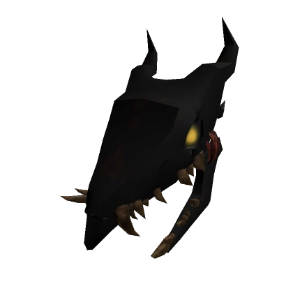 Blackened Broken Wendigo Skull