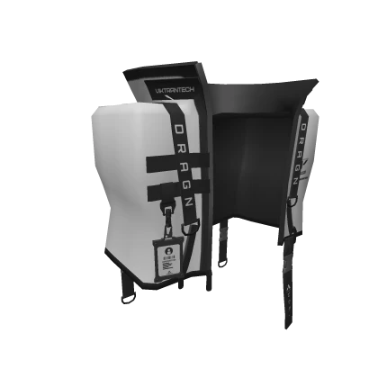 White Techwear Croptop Jacket (R6 Girl)