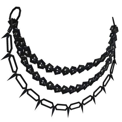 Triple waist Chains (Dark Silver)
