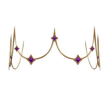 Purple & Gold Jewel Crown