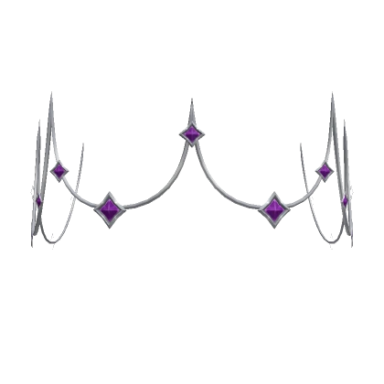 Purple & Silver Jewel Crown