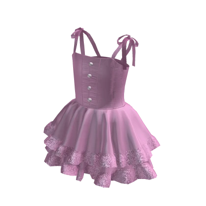 ♡ Ribbon Dress Cute - Pink ♡