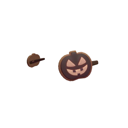 Halloween Pumpkin Hair Clips Black