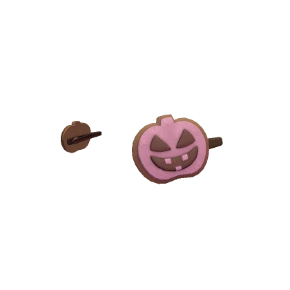 Halloween Pumpkin Hair Clips Pink