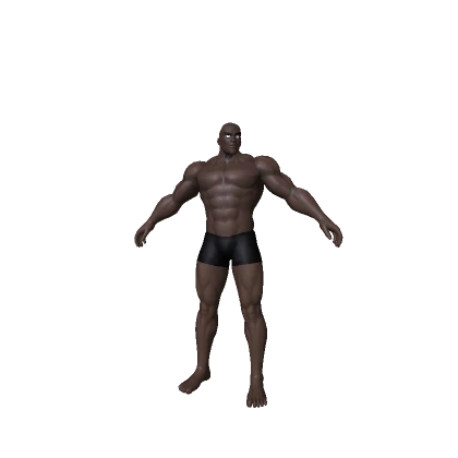 Buff Anime Man (Colorable)